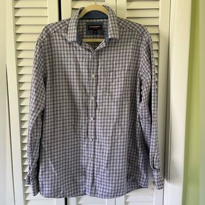 Johnston & Murphy Button Up Flip Up Cuff Shirt Size Large